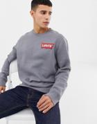 Levi's Small Batwing Logo Sweatshirt Gray-gray