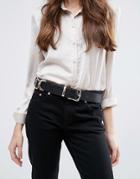 Asos Chain Side Jeans Belt - Black