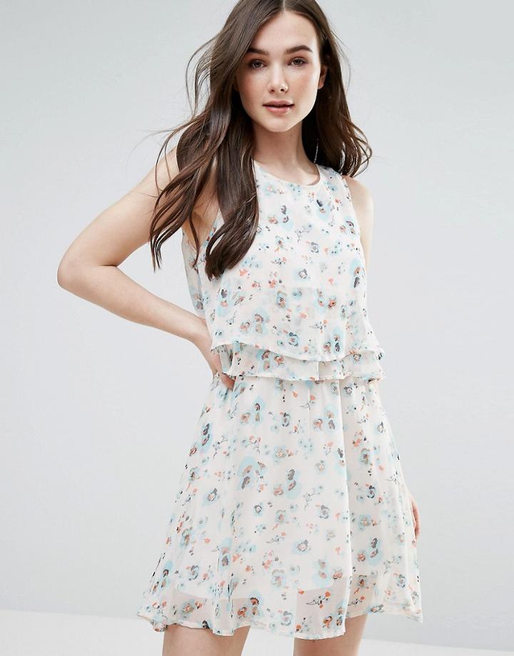 Pussycat London Printed Dress - Cream