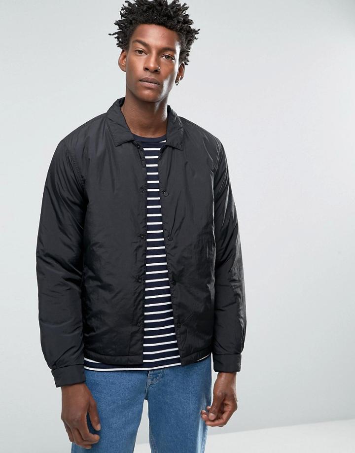 Selected Homme Padded Coach Jacket - Black