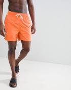 Penfield Seal Swim Shorts Small Logo In Orange - Orange