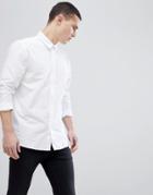 Hugo Chest Logo Shirt In White - White