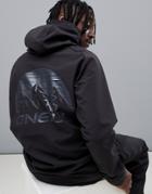 O'neill Hybrid Tech Shield Hoodie In Black - Black