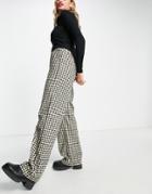 Heartbreak Wide Leg Pants In Gingham - Part Of A Set-multi