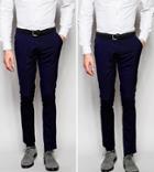Asos 2 Pack Super Skinny Basic Smart Pants In Navy Save - Multi