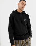 Cheap Monday Hoodie In Black With Logo Print - Black
