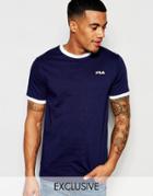 Fila Vintage T-shirt With Small Script - Navy
