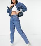 Asyou 90's Straight Jeans In Blue-blues