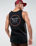 Brixton Tank With Back Logo - Black