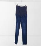 Urban Bliss Maternity High Waisted Jegging In Dark Wash-navy