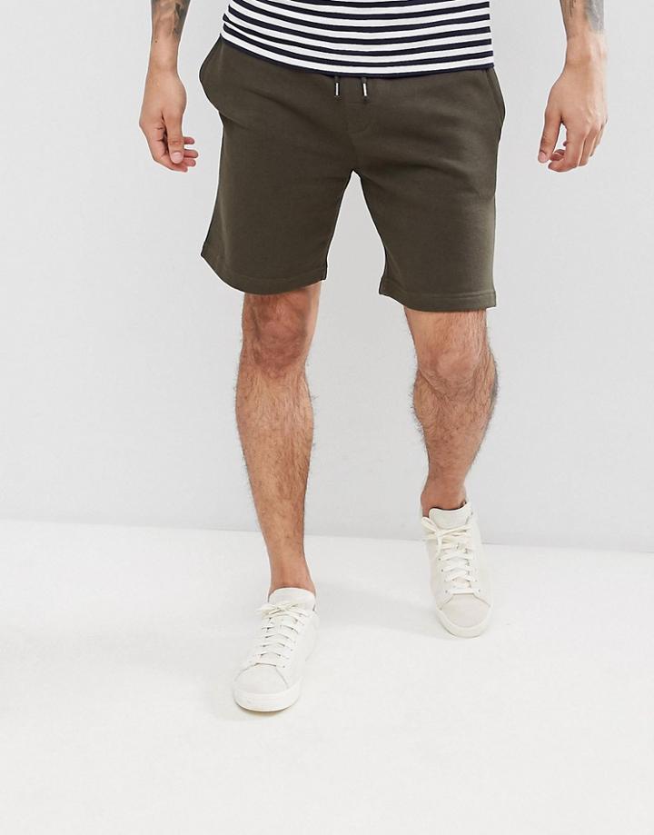Brave Soul Basic Jersey Shorts - Green