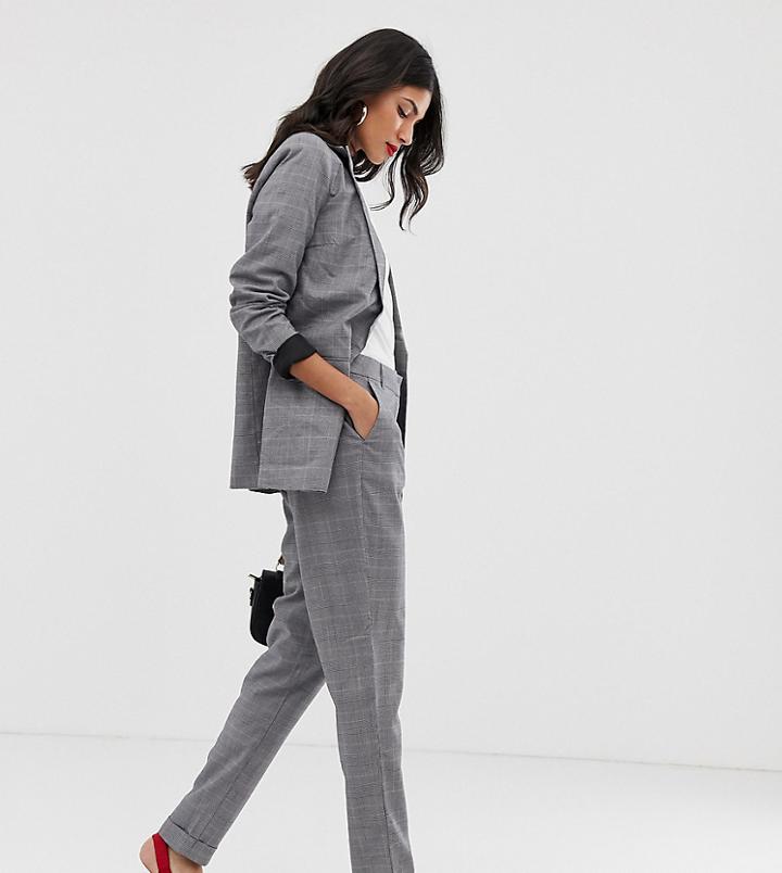 Y.a.s Tall Thesis Check Two-piece Tailored Pants-gray