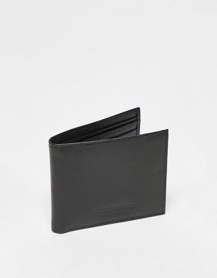Bolongaro Trevor Leather Bifold Wallet In Khaki-green