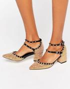 Asos Slow Down Studded Pointed Heels - Multi