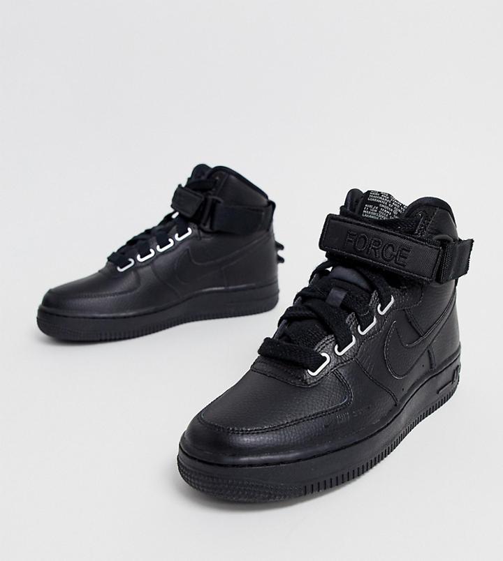 Nike Air Force 1 Hi Sneakers In Black