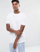 Asos Relaxed Skater Double Sleeve T-shirt - White