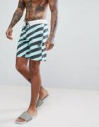 Volcom Stripey Board Swim Shorts - Blue