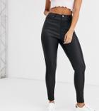 Urban Bliss High Waisted Coated Jeans-black
