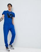 Versace Jeans Skinny Joggers In Blue - Blue