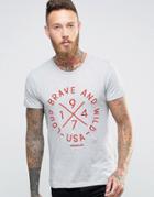 Wrangler Brave & Wild T-shirt - Gray