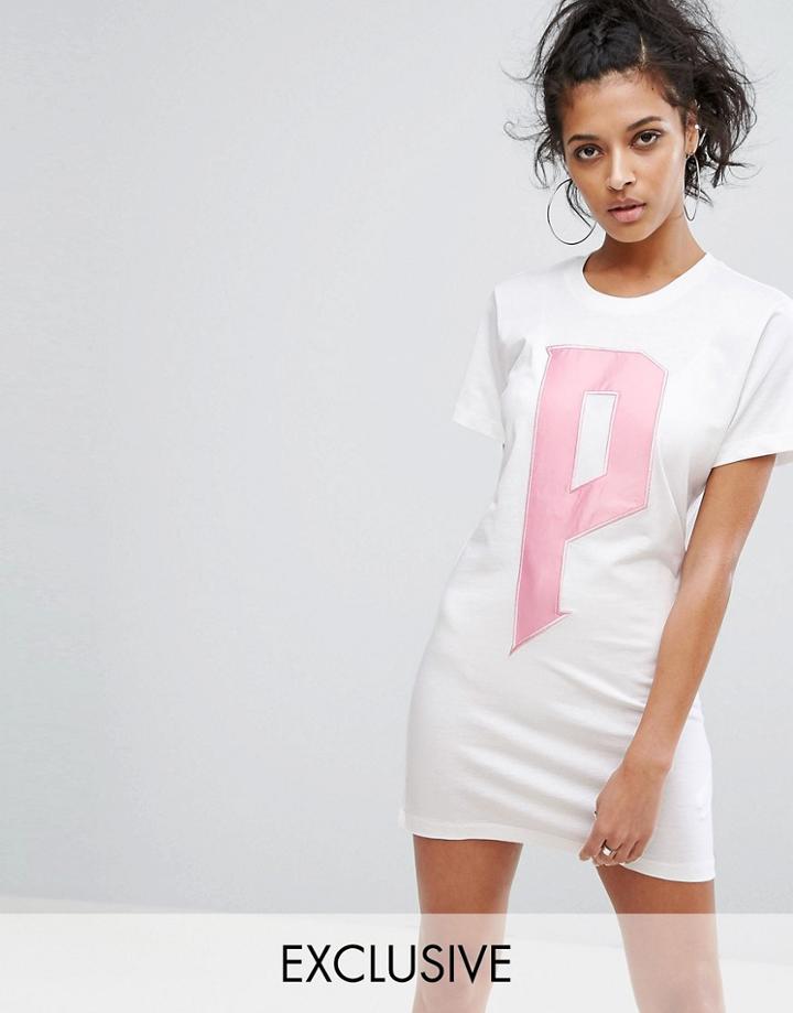 Puma Exclusive To Asos T-shirt Dress In White - White