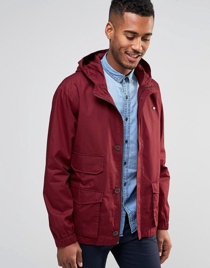 Farah Hooded Jacket - Red