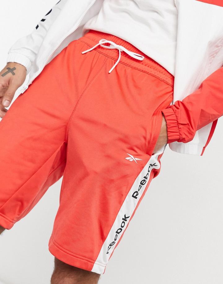 Reebok Te Linear Logo Short In Red