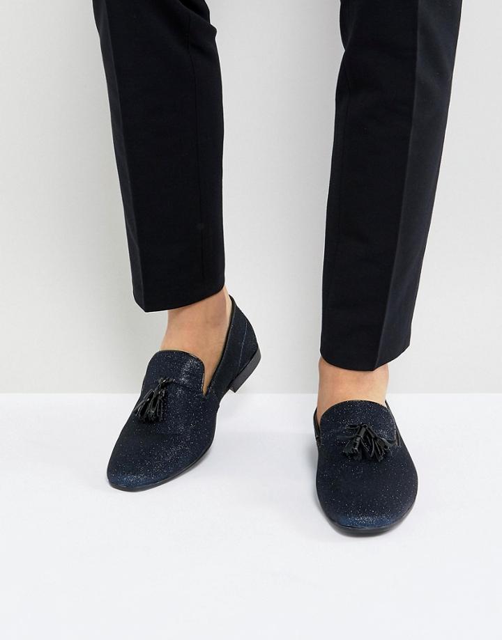 Kg By Kurt Geiger Party Slipper Loafers Navy - Blue
