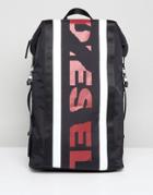 Diesel Logo Backpack - Black