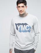 Ymc Shadow Logo Sweat - Gray