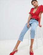 Missguided Cropped Jeans - Blue