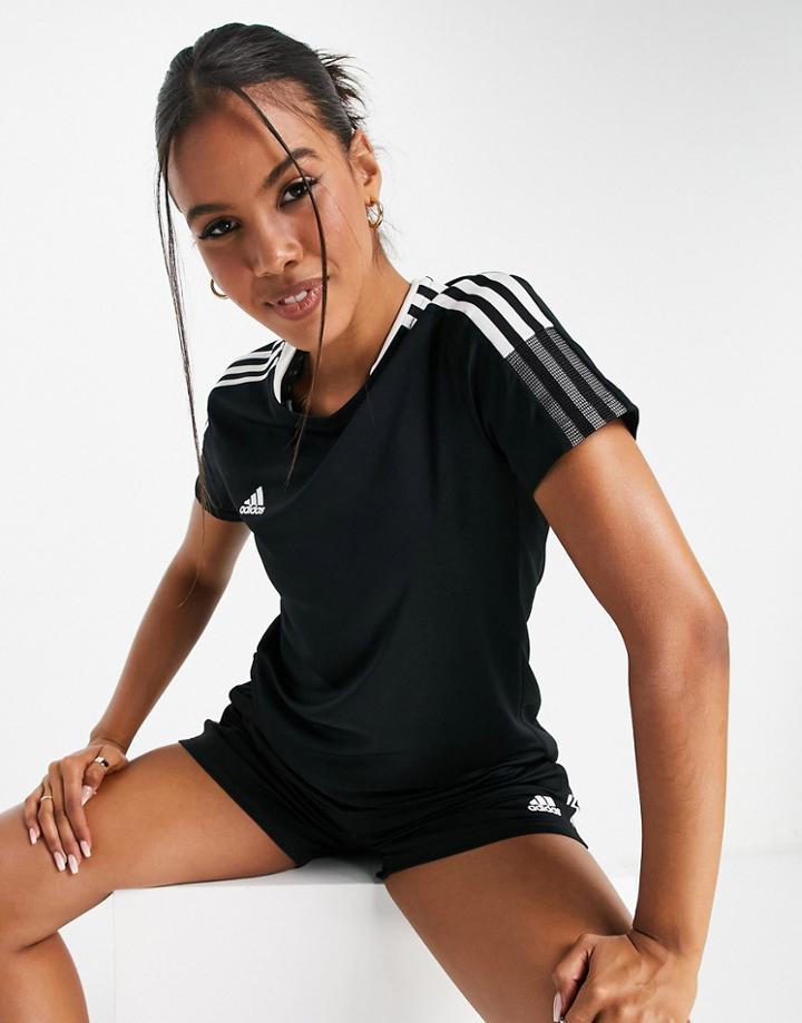 Adidas Soccer Tiro Essential T-shirt In Black