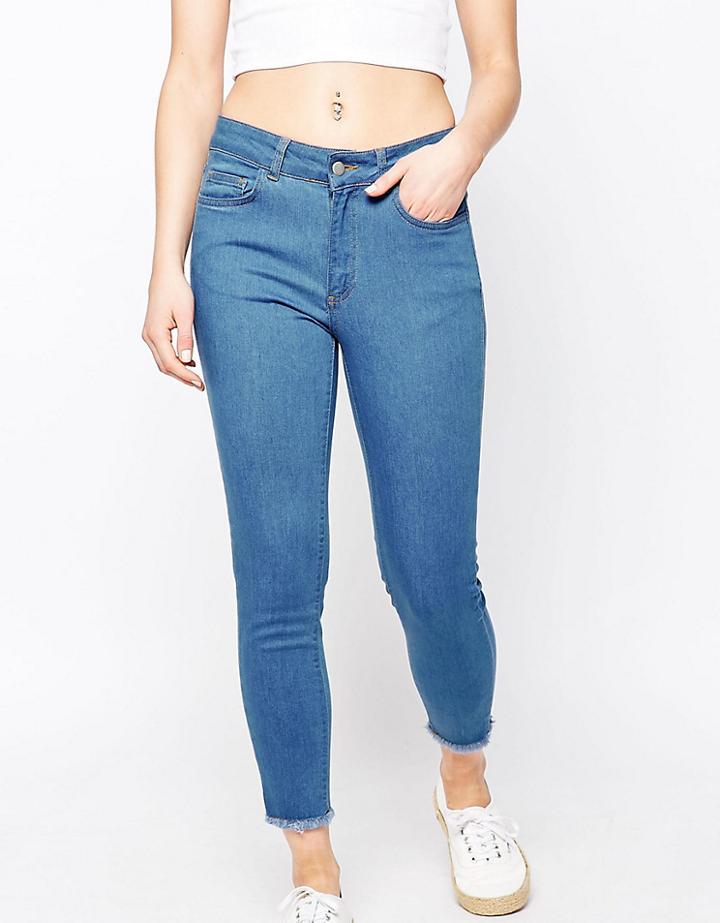 Chorus Petite Salem Skinny Jeans-blue