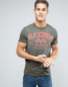 Esprit T-shirt With Graphic Print In Washed Cotton - Gray