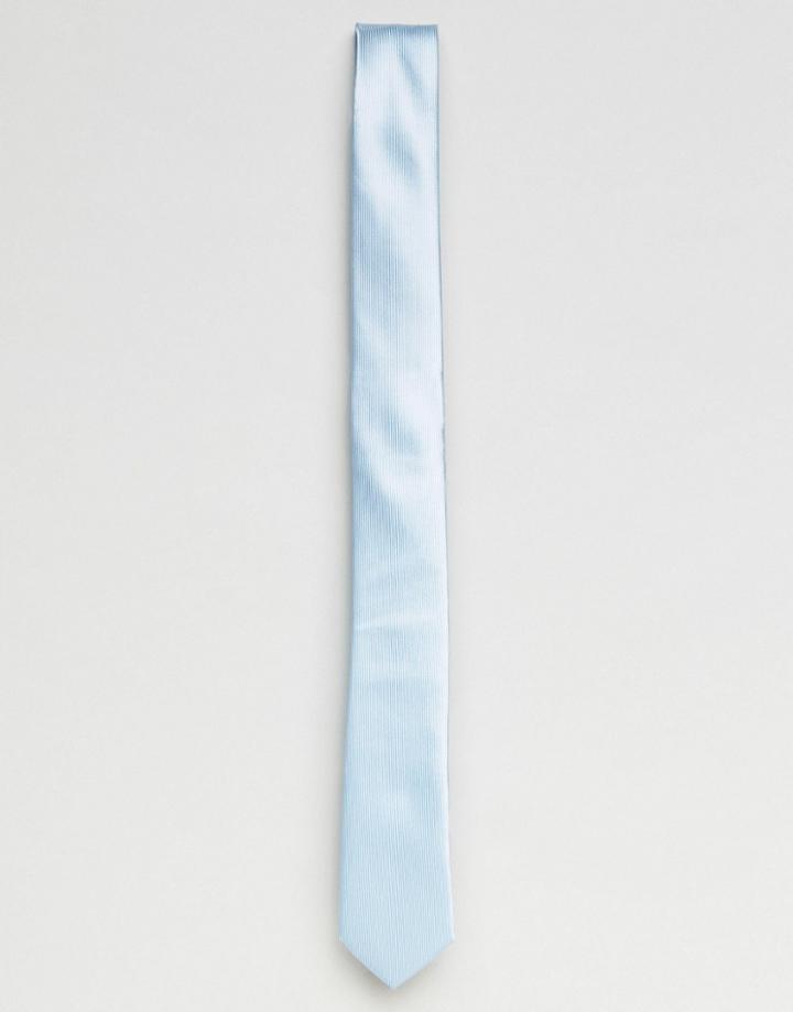 Devils Advocate Light Blue Plain Tie - Blue