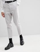 Asos Tapered Suit Pants In Ice Gray - Gray
