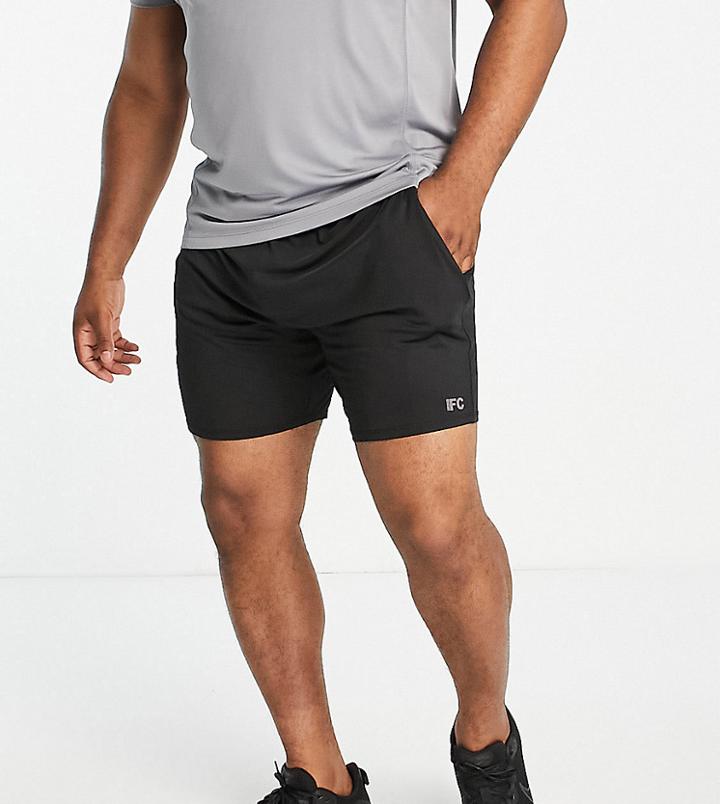 French Connection Sport Plus Training Shorts In Black