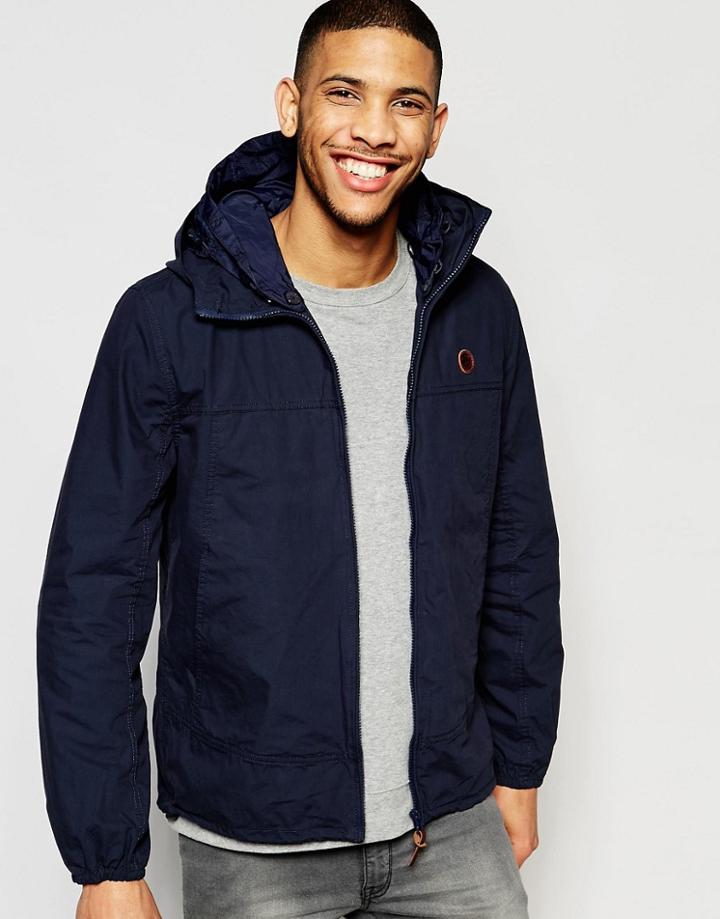Pretty Green Festival Jacket In Navy - Navy
