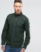 The North Face Denali Oxford Shirt In Green In Regular Fit - Green