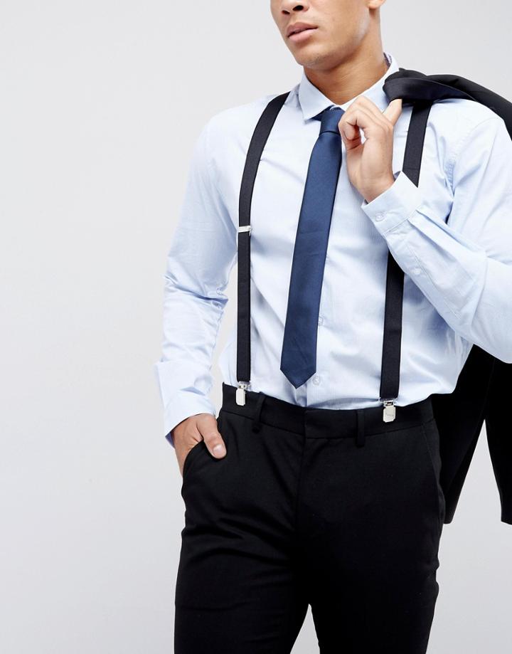 Moss London Suspenders - Black