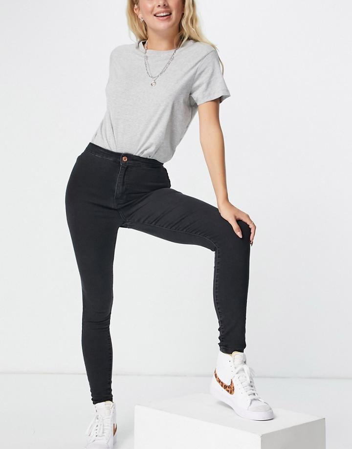New Look Skinny Disco Jeans In Black