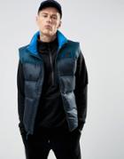 The North Face Nuptse3 Down Vest In 2 Tone Navy - Navy