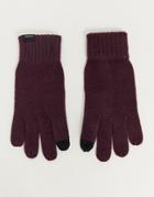 French Connection Touch Screen Gloves-red