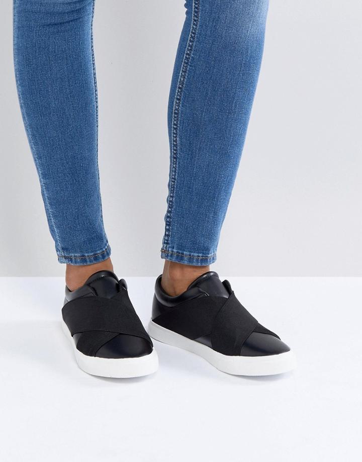 London Rebel Elastic Sneaker - Black