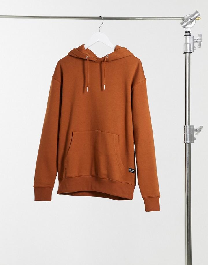 Jack & Jones Essentials Hoodie In Relaxed Fit Orange