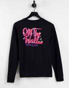 Vans Sweet Back Print Long Sleeve T-shirt In Black