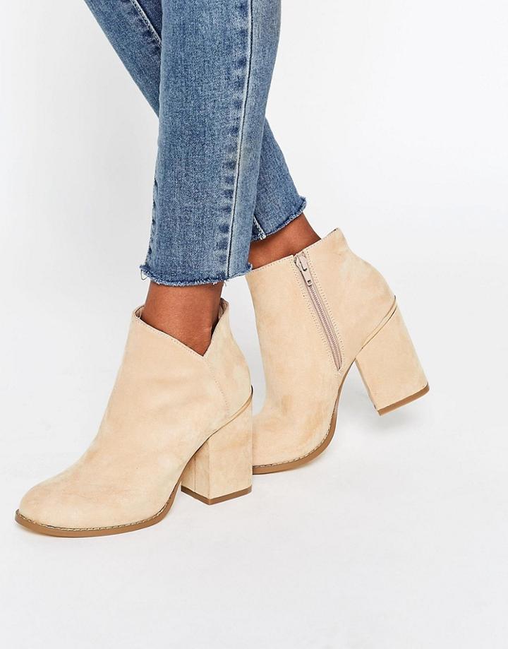 Asos Endure Hardware Ankle Boots - Gray