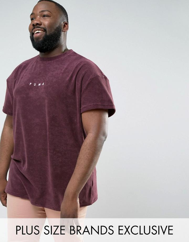Puma Plus Towelling T-shirt In Purple Exclusive To Asos 57533304 - Purple
