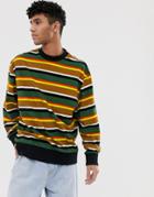 Collusion Striped Sweatshirt - Multi
