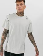 Religion Oversized T-shirt With Stitch Detail In Cream - Black